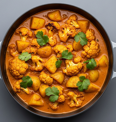 Potato & Cauliflower Curry 