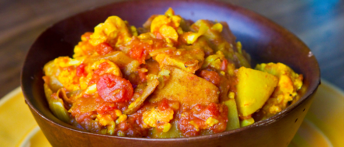 Potato & Cauliflower Curry 